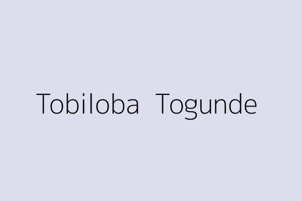 Tobiloba  Togunde